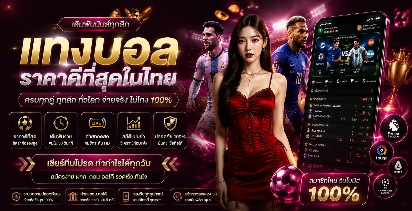 แทงบอลออนไลน์ FINFINBET ครบทุกลีก ราคาน้ำดี