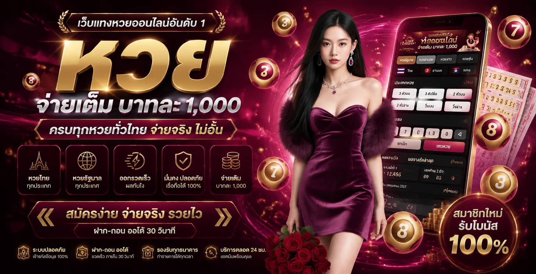 แทงหวยออนไลน์ FINFINBET หวยไทย หวยลาว อัตราจ่ายสูง